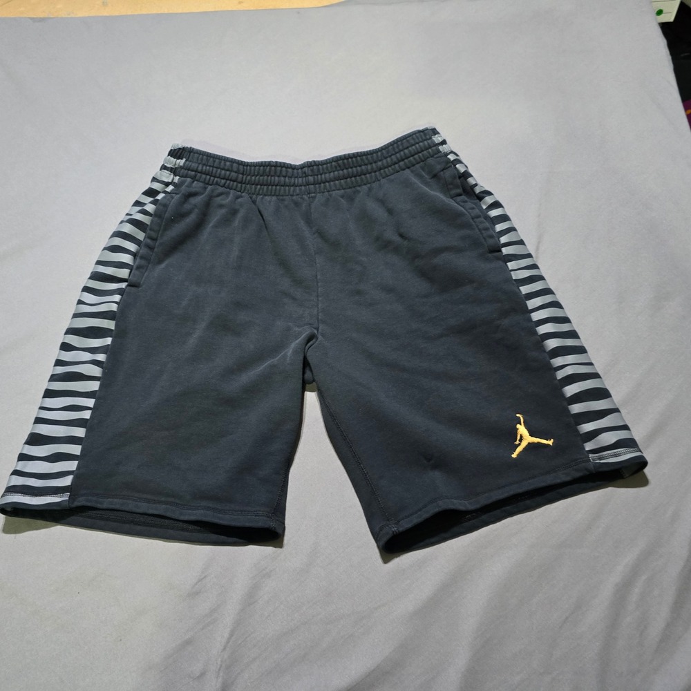 Jordan Shorts Mens XXL Black Zebra Print Fleece Jumpman Basketball Athletic
